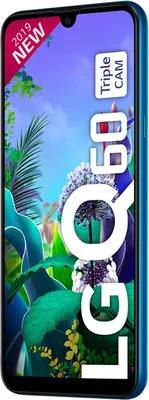 Produktbild von LG Q60 , 15,9 cm (6.26"), 3 GB, 64 GB, 16 MP, Android 9.0, Blau