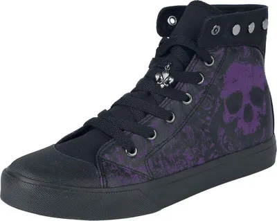 Produktbild von Rock Rebel by EMP Damen schwarze High-Top-Sneaker mit Schnürung EU40