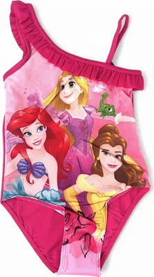 Produktbild von Badeanzug Disney Princess mit Rüschendetails Dunkelpink 92-98 cm
