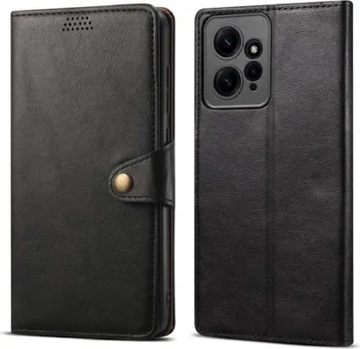 Obrázek produktu pro Lenuo Leather flipové pouzdro pro Xiaomi Redmi Note 12 černá