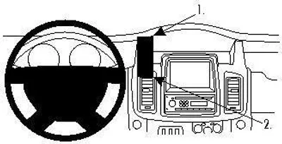 Produktbild von Brodit ProClip Fahrzeughalter 854517 - Mittelbefestigung - Renault Trafic 11-14, Nissan Primastar 11-14, Opel Vivaro 11-14