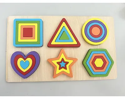 Produktbild von Smily Play Układanka drewniana Kształty dla dzieci SPW84986