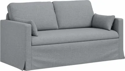 Produktbild von vidaXL Sofa Hellgrau 158 x 78 x 80 cm Stoff