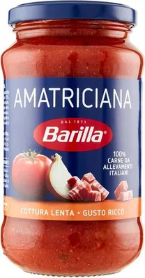 Zdjęcie produktu dla Sos pomidorowy z boczkiem Amatriciana 300g - Barilla