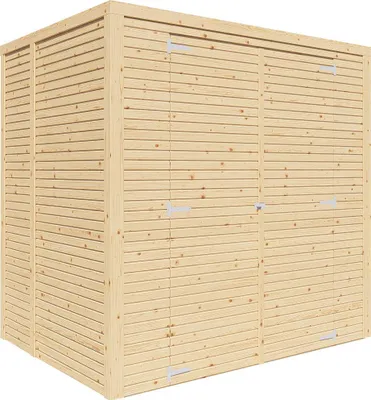 Produktbild von Bikebox Gerätehaus Fiete 2 Rhombusprofil 18 mm natur
