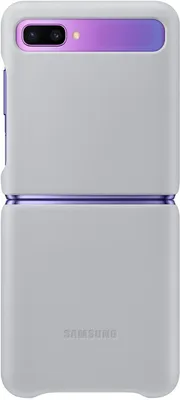Obrázek produktu pro Samsung Galaxy Z Flip Cover - Originální kůže - Zadní kryt Samsung - Stříbrný
