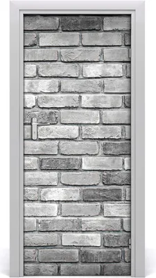 Produktbild von Tulup Türaufkleber 85x205 cm Dekorative Aufkleber Selbstklebend Wasserdichte Tapete Abnehmbar Schlafzimmer Wohnzimmer Wohnkultur - Ziegelwand