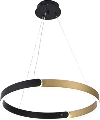 Zdjęcie produktu dla Lampa wisząca LED Ontario czarno-złota 36W Neutralna biel 3500lm aluminium wym:110x50x50cm IP20 IdeaLED