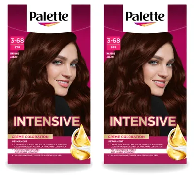 Image de 2 x Coloration pour cheveux Poly Palette - Teinte mahonie 878 - 115 ml - Pack économique - 2 pièces