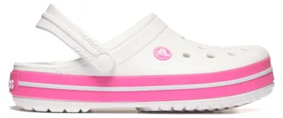 Produktbild von Crocs Crocband Clog Kids Kinder Sportive Clog-Sandalen Weiß/Pink (White/Pink Crush), 207006-6WU