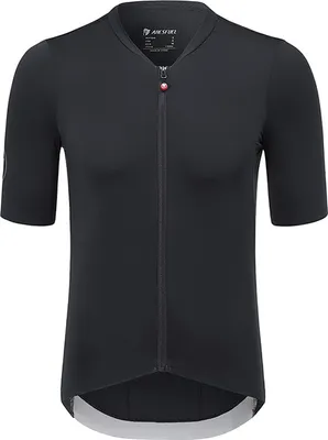 Produktbild von Herren Radtrikot, Kurzarm-Radtrikot, atmungsaktives Radtrikot, reflektierender elastischer Stoff, Schwarz, Größe XL