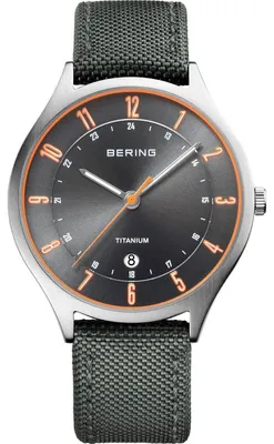 Produktbild von Bering Herren Uhr Armbanduhr Titan Ultra Slim - 11739-879 Textil