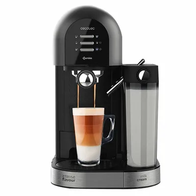 Obrázok produktu pre Cecotec 01590, Espresso kávovar, 1,7 L, kávový sáčok, Mletá káva, 1470 W, Čierna, Nerezová oceľ