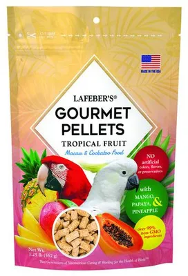 Productafbeelding van Lafeber Tropical Fruit Gourmet Pellets Macaw 567 Gram