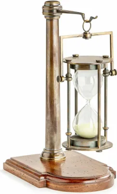 Produktbild von Authentic Models Sanduhr Bronzed 30 Minuten mit Ständer, Zeitmesser, Holz, Metall, Glas, HG008