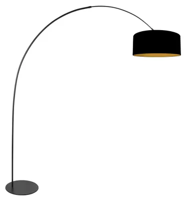 Immagine prodotto di Anne Lighting - lampada da terra - Curve - nero - metallo - lampada ad arco - E27 - 4270ZW