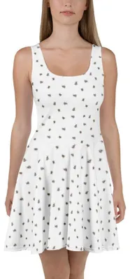 Produktbild von Mr. & Mrs. Panda Jerseykleid Hummel flauschig M - Weiß - Geschenk, Lustige Sprüche, A-Linien-Kleid, Sommerkleid, Damenkleid, Natur, Kleid, Biene, Blume, Shirtkleid