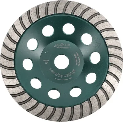 Produktbild von Gröne Diamantschleifscheibe 180 x 22,2 mm Turbo, 35-Schleifsegmente, Diamant-Schleifteller, Schleiftopf, Topfscheibe