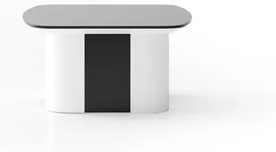 Image de Table d'appoint en bois noir style moderne et élégant