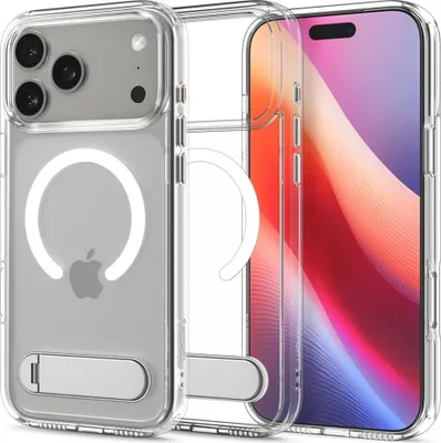 Produktbild von Spigen ACS09946, Cover, Apple, iPhone 17 Pro, 16 cm (6.3"), Transparent, Weiß
