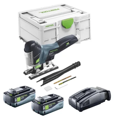 Image de Festool CARVEX PSC 420 EB-Basic Scie sauteuse pendulaire sans fil 18 V 120 mm Brushless + 2x batterie 8,0 Ah + chargeur rapide + Systainer