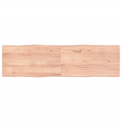 Produktbild von Tischplatte 180x50x(2-4) cm Massivholz Behandelt Baumkante