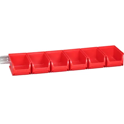 Produktbild von allit Sichtlagerkasten-Set ProfiPlus 2/7 rot