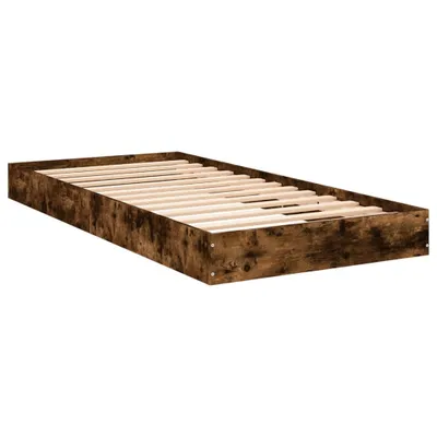 Produktbild von Bettgestell ohne Matratze Räuchereiche 75x190 cm Holzwerkstoff