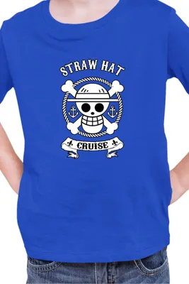 Produktbild von Kinder T-Shirt Manga Japan Anime Comics Animation One Manga Piece Anime 0023, 3-4 Jahr - 104 / Blau