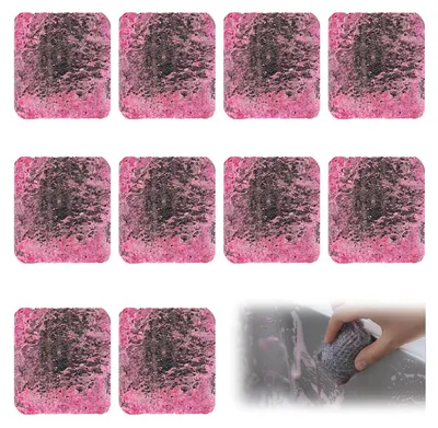 10 Stück vorgefettete Stahlwollpads, Scheuerschwämme, rostbeständig
