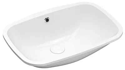 Produktbild von Sapho NUVO Keramik-Waschbecken unter der Platte, 55x38cm, Weiß