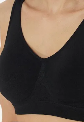 Produktbild von Schiesser Damen Bustier-Bikini-Top mit herausnehmbaren Pads - Classic Seamless - maple - Größe L