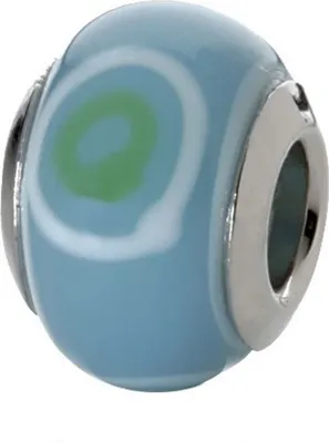 Produktbild von CEM Beads Glaskugel blau 925/-Silber CD721