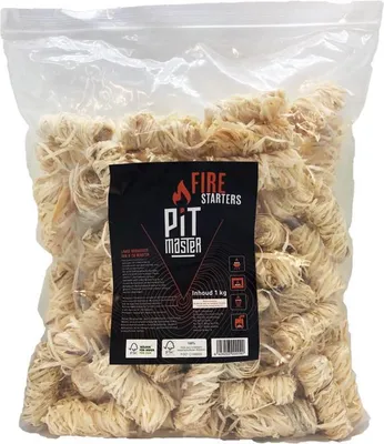 Produktbild von Feueranzünder 1kg, 100% natürlich aus Holz und Wachs, für Grill, Holzkohle und Kamados