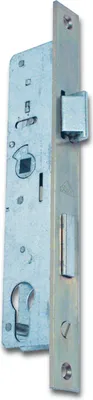 Produktbild von ROTO Rohrrahmenschloss Flachstulp m. Falle u. Riegel 873, DM 30, verzinkt silber