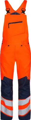 Produktbild von F. Engel Safety Latzhose, Orange/Blue ink, Gr. 46