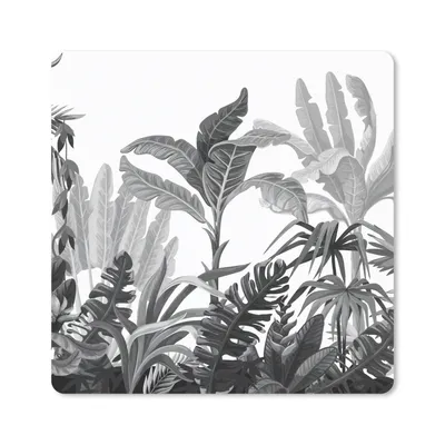 Obrázok produktu pre Podložka pod myš - Džungľa - listy - rastliny - 20x20cm - Rohožka pod myš