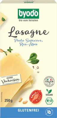 Produktbild von BYODO Lasagne Reis-Mais 250 g