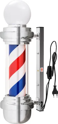 Produktbild von LED Barber-Pole Barbierstab  Drehbar, Barbershop-Säule,