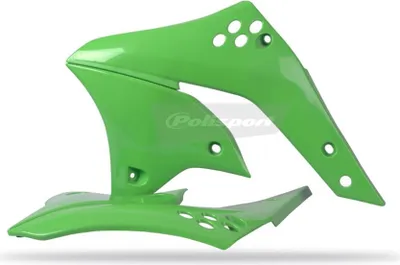 Produktbild von POLISPORT Kühlerspoiler seitlich Grün passend für Kawasaki KX250F