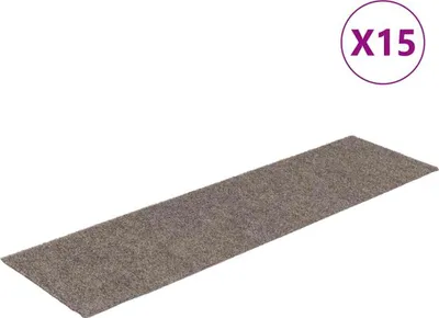 Obrázok produktu pre vidaXL Samolepiace podložky na kroky 15 ks 76x20 cm béžová obdĺžniková