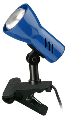 Immagine prodotto di Lamp da tavolo orientabile e girevole, con interruttore sul cavo, colore blu, 40W