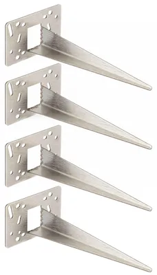 Produktbild von Novatool 4 x Gartenspies 10 x 6 x 18 cm Edelstahl Profi Erdspieße für Lampen Bodenhülse Erdanker Gartenspiess Gartenspieße Gartenzubehör Steckdosensäulen Gartenleuchte Erdspieß (Elektro)