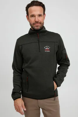 Produktbild von FQ1924 FQBirk Herren Fleecepullover Sweatpullover Troyer mit Stehkragen