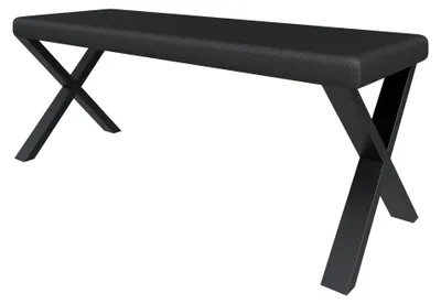 Produktbild von Bank Akiko Metal X -128x44-Soft11-Kunstleder|Bänkchen|Eckbankgruppe für Ihrem Esszimmer|Küche|modern|Sitzecke|Essecke