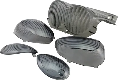 Obrázok produktu pre Šošovky smeroviek STR8 a zadné svetlo kompatibilné s MBK Ovetto / Yamaha Neos, čierne