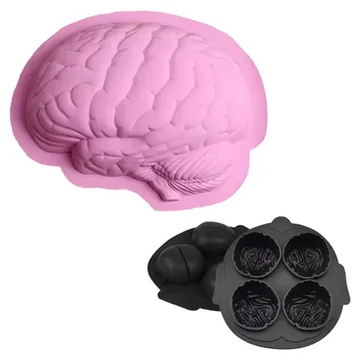 Produktbild von Gehirn Silikon Backform Set - Halloween Kuchen
