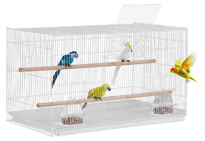 Produktbild von VEVOR Vogelkäfig, 760x460x455mm Metallkäfig für kleine Papageien, Kanarienvögel,