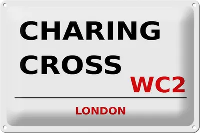 Produktbild von Blechschild London 30x20cm Charing Cross WC2