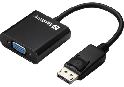 Produktbild von Sandberg DisplayPort 1.2 > VGA (ST-BU) Adapter Schwarz
